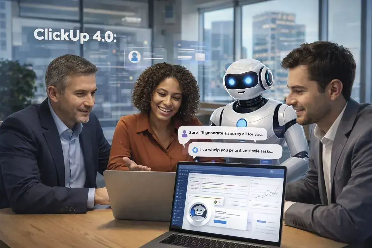 ClickUp 4.0: o que muda com os novos assistentes de IA e como isso afeta adoção e governança