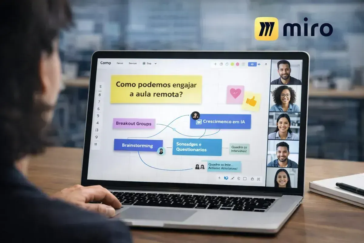 Como usar Miro e GenAI para transformar a participação em aulas online