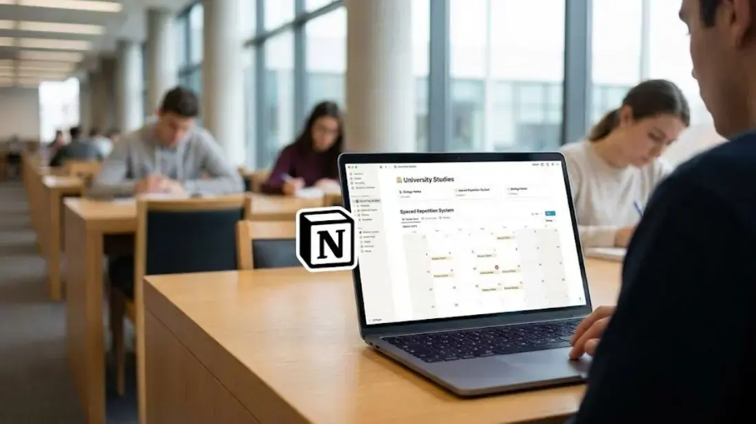 Usando o Notion para estudar na universidade: um sistema prático com repetição espaçada