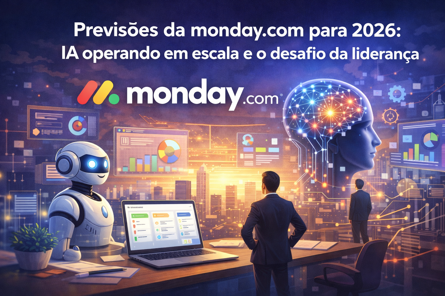 Previsões da monday.com para 2026 IA operando em escala e o desafio da liderança